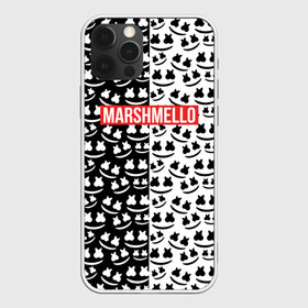 Чехол для iPhone 12 Pro Max с принтом Marshmello в Кировске, Силикон |  | black and white | christopher comstock | dj | logo | marshmello | music | диджей | клубная музыка | клубняк | крис комсток | логотип | маршмэллоу | музыка | черно белый