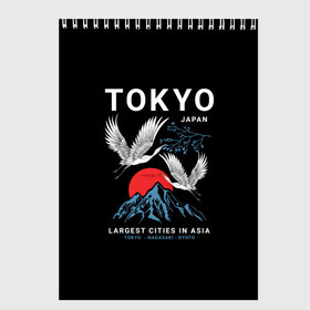 Скетчбук с принтом Tokyo в Кировске, 100% бумага
 | 48 листов, плотность листов — 100 г/м2, плотность картонной обложки — 250 г/м2. Листы скреплены сверху удобной пружинной спиралью | cities | country | japan | large | most | mountains | nagasaki | tokyo | travel | большие | восход | города | горы | графика | журавли | закат | летят | нагасаки | надпись | полет | птицы | путешествия | рисунок | самые | солнце | страна