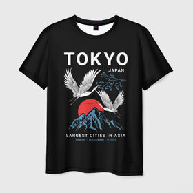 Мужская футболка 3D с принтом Tokyo в Кировске, 100% полиэфир | прямой крой, круглый вырез горловины, длина до линии бедер | cities | country | japan | large | most | mountains | nagasaki | tokyo | travel | большие | восход | города | горы | графика | журавли | закат | летят | нагасаки | надпись | полет | птицы | путешествия | рисунок | самые | солнце | страна
