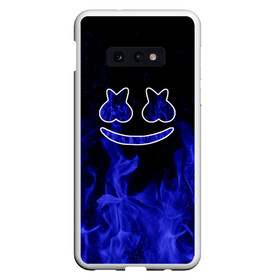 Чехол для Samsung S10E с принтом Marshmello Fire в Кировске, Силикон | Область печати: задняя сторона чехла, без боковых панелей | christopher comstock | dj | fire | marshmello | music | диджей | искры | клубная музыка | клубняк | крис комсток | логотип | маршмэллоу | музыка | огонь | пламя