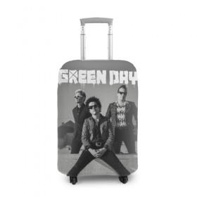 Чехол для чемодана 3D с принтом Green Day в Кировске, 86% полиэфир, 14% спандекс | двустороннее нанесение принта, прорези для ручек и колес | green day | greenday | punk | rock | грин дэй | группы | музыка | панк | рок