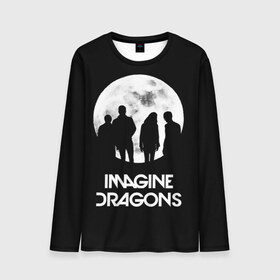 Мужской лонгслив 3D с принтом Imagine Dragons в Кировске, 100% полиэстер | длинные рукава, круглый вырез горловины, полуприлегающий силуэт | Тематика изображения на принте: believer | evolve | imagine dragons | night visions | radioactive | rock | группы | имейджин драгонс | инди | музыка | рок