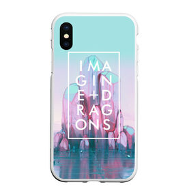 Чехол для iPhone XS Max матовый с принтом Imagine Dragons в Кировске, Силикон | Область печати: задняя сторона чехла, без боковых панелей | believer | evolve | imagine dragons | night visions | radioactive | rock | группы | имейджин драгонс | инди | музыка | рок