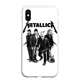 Чехол для iPhone XS Max матовый с принтом Metallica в Кировске, Силикон | Область печати: задняя сторона чехла, без боковых панелей | heavy metal | metal | metallica | группы | метал | металлика | музыка | рок | трэш метал | хєви метал