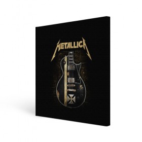 Холст квадратный с принтом Metallica в Кировске, 100% ПВХ |  | heavy metal | metal | metallica | группы | метал | металлика | музыка | рок | трэш метал | хєви метал