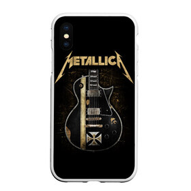 Чехол для iPhone XS Max матовый с принтом Metallica в Кировске, Силикон | Область печати: задняя сторона чехла, без боковых панелей | heavy metal | metal | metallica | группы | метал | металлика | музыка | рок | трэш метал | хєви метал