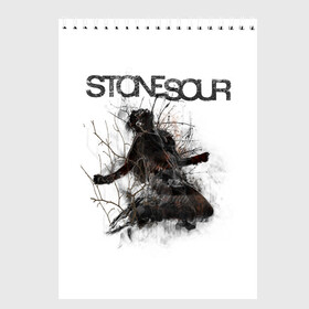 Скетчбук с принтом Stone Sour в Кировске, 100% бумага
 | 48 листов, плотность листов — 100 г/м2, плотность картонной обложки — 250 г/м2. Листы скреплены сверху удобной пружинной спиралью | metal | rock | slipknot | stone sour | альтернатива | группы | кори тейлор | метал | музыка | ню метал | рок