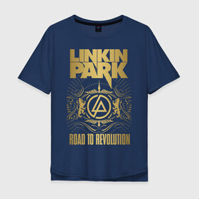 Мужская футболка хлопок Oversize с принтом Linkin Park в Кировске, 100% хлопок | свободный крой, круглый ворот, “спинка” длиннее передней части | chester bennington | linkin park | группы | линкин парк | метал | музыка | рок | честер беннингтон