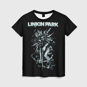 Женская футболка 3D с принтом Linkin Park в Кировске, 100% полиэфир ( синтетическое хлопкоподобное полотно) | прямой крой, круглый вырез горловины, длина до линии бедер | chester bennington | linkin park | группы | линкин парк | метал | музыка | рок | честер беннингтон