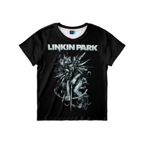 Детская футболка 3D с принтом Linkin Park в Кировске, 100% гипоаллергенный полиэфир | прямой крой, круглый вырез горловины, длина до линии бедер, чуть спущенное плечо, ткань немного тянется | chester bennington | linkin park | группы | линкин парк | метал | музыка | рок | честер беннингтон