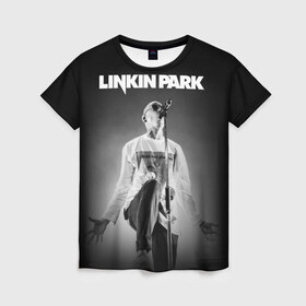 Женская футболка 3D с принтом Linkin Park в Кировске, 100% полиэфир ( синтетическое хлопкоподобное полотно) | прямой крой, круглый вырез горловины, длина до линии бедер | chester bennington | linkin park | группы | линкин парк | метал | музыка | рок | честер беннингтон