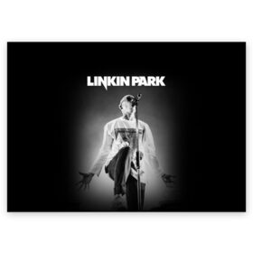 Поздравительная открытка с принтом Linkin Park в Кировске, 100% бумага | плотность бумаги 280 г/м2, матовая, на обратной стороне линовка и место для марки
 | chester bennington | linkin park | группы | линкин парк | метал | музыка | рок | честер беннингтон