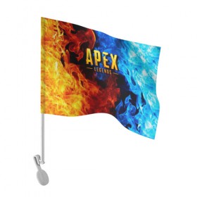 Флаг для автомобиля с принтом APEX LEGENDS в Кировске, 100% полиэстер | Размер: 30*21 см | apex | apex legends | апекс | апекс легенд | апекс легендс | бой | игра | компьютерная игра | королевская битва | лучшее | огонь | онлайн игра | популярное | текстура | хит | шутер