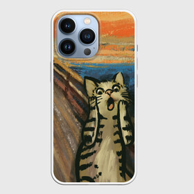 Чехол для iPhone 13 Pro с принтом Крик котика в Кировске,  |  | cat | картина | кот | котик | котики | коты | котэ | кошак | крик | мем | приколы