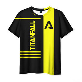 Мужская футболка 3D с принтом Titanfall в Кировске, 100% полиэфир | прямой крой, круглый вырез горловины, длина до линии бедер | боевой | меха | научно | оружие | робот | сеть | симулятор | снаряжение | спектры | титан | фантастика | шутер