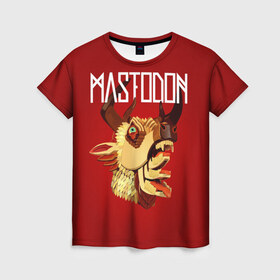 Женская футболка 3D с принтом Mastodon в Кировске, 100% полиэфир ( синтетическое хлопкоподобное полотно) | прямой крой, круглый вырез горловины, длина до линии бедер | leviathan | mastodon | metal | sludge metal | stoner | грув метал | группы | мастодон | метал | музыка | рок