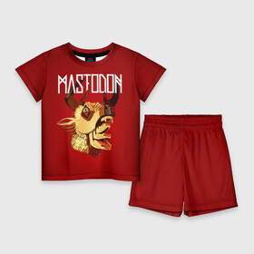 Детский костюм с шортами 3D с принтом Mastodon в Кировске,  |  | leviathan | mastodon | metal | sludge metal | stoner | грув метал | группы | мастодон | метал | музыка | рок