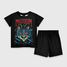 Детский костюм с шортами 3D с принтом Mastodon в Кировске,  |  | leviathan | mastodon | metal | sludge metal | stoner | грув метал | группы | мастодон | метал | музыка | рок