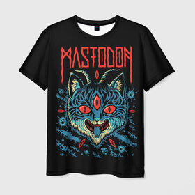 Мужская футболка 3D с принтом Mastodon в Кировске, 100% полиэфир | прямой крой, круглый вырез горловины, длина до линии бедер | leviathan | mastodon | metal | sludge metal | stoner | грув метал | группы | мастодон | метал | музыка | рок