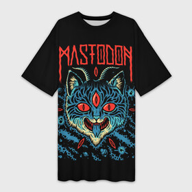 Платье-футболка 3D с принтом Mastodon в Кировске,  |  | leviathan | mastodon | metal | sludge metal | stoner | грув метал | группы | мастодон | метал | музыка | рок