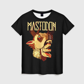 Женская футболка 3D с принтом Mastodon в Кировске, 100% полиэфир ( синтетическое хлопкоподобное полотно) | прямой крой, круглый вырез горловины, длина до линии бедер | leviathan | mastodon | metal | sludge metal | stoner | грув метал | группы | мастодон | метал | музыка | рок
