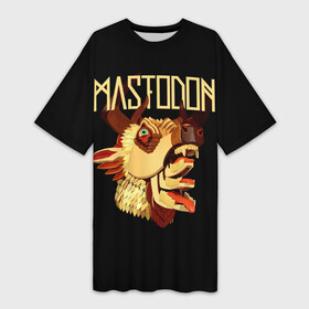 Платье-футболка 3D с принтом Mastodon в Кировске,  |  | leviathan | mastodon | metal | sludge metal | stoner | грув метал | группы | мастодон | метал | музыка | рок