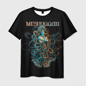 Мужская футболка 3D с принтом Meshuggah в Кировске, 100% полиэфир | прямой крой, круглый вырез горловины, длина до линии бедер | djent | jens kidman | meshuggah | metal | грув метал | группы | метал | мешуга | музыка | рок