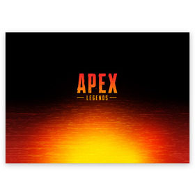Поздравительная открытка с принтом APEX LEGENDS в Кировске, 100% бумага | плотность бумаги 280 г/м2, матовая, на обратной стороне линовка и место для марки
 | apex | apex legends | battle | battle royal | titanfall | апекс | апекс легендс | батл рояль | битва | война | королевская битва