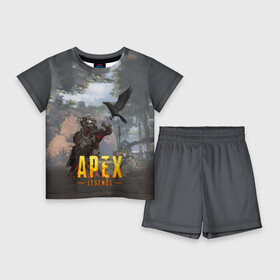 Детский костюм с шортами 3D с принтом APEX LEGENDS в Кировске,  |  | apex | apex legends | апекс | апекс легенд | апекс легендс | бой | игра | компьютерная игра | королевская битва | лучшее | онлайн игра | популярное | хит | шутер