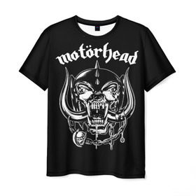 Мужская футболка 3D с принтом Motorhead в Кировске, 100% полиэфир | прямой крой, круглый вырез горловины, длина до линии бедер | Тематика изображения на принте: motorhead | группы | лемми килмистер | метал | музыка | рок | хард рок | хеви метал