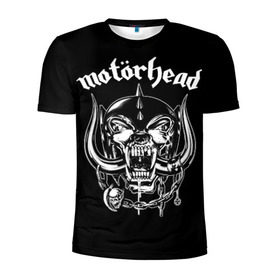 Мужская футболка 3D спортивная с принтом Motorhead в Кировске, 100% полиэстер с улучшенными характеристиками | приталенный силуэт, круглая горловина, широкие плечи, сужается к линии бедра | motorhead | группы | лемми килмистер | метал | музыка | рок | хард рок | хеви метал