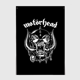 Постер с принтом Motorhead в Кировске, 100% бумага
 | бумага, плотность 150 мг. Матовая, но за счет высокого коэффициента гладкости имеет небольшой блеск и дает на свету блики, но в отличии от глянцевой бумаги не покрыта лаком | motorhead | группы | лемми килмистер | метал | музыка | рок | хард рок | хеви метал