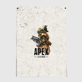 Постер с принтом Apex Legends в Кировске, 100% бумага
 | бумага, плотность 150 мг. Матовая, но за счет высокого коэффициента гладкости имеет небольшой блеск и дает на свету блики, но в отличии от глянцевой бумаги не покрыта лаком | apex | apex legends | titanfall | апекс | игра | королевская битва | легенд | легенда | легендс | легенды | пехота | пилот | роботы | спектры | стрелялка | титанфол | титаны | шутер