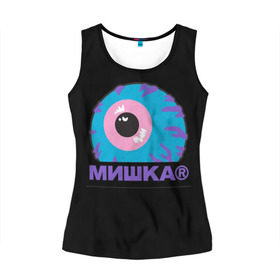 Женская майка 3D с принтом Mishka NYC в Кировске, 100% полиэстер | круглая горловина, прямой силуэт, длина до линии бедра | addict | keep watch | mishka | mishkanyc | nyc | ski patrol crewneck | tessa violet | бренд | мишка | стритвер | тесса виолет | уличная мода | урбан стаил