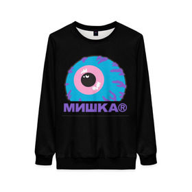 Женский свитшот 3D с принтом Mishka NYC в Кировске, 100% полиэстер с мягким внутренним слоем | круглый вырез горловины, мягкая резинка на манжетах и поясе, свободная посадка по фигуре | Тематика изображения на принте: addict | keep watch | mishka | mishkanyc | nyc | ski patrol crewneck | tessa violet | бренд | мишка | стритвер | тесса виолет | уличная мода | урбан стаил