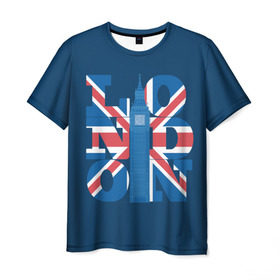 Мужская футболка 3D с принтом London в Кировске, 100% полиэфир | прямой крой, круглый вырез горловины, длина до линии бедер | city | england | flag | london | symbol | tow | uk | англия | башня | биг бен | великобритания | город | городской | графика | жёлтое | закат | иллюстрация | искусство | лондон | мода | молодёжная | небо | рисунок | символ