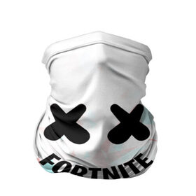 Бандана-труба 3D с принтом FORTNITE x MARSHMELLO в Кировске, 100% полиэстер, ткань с особыми свойствами — Activecool | плотность 150‒180 г/м2; хорошо тянется, но сохраняет форму | 2019 | dj | fortnite | game | glitch | marshmello | usa | америка | глитч | игра | клубная музыка | маршмелло | музыка | музыкант | ф | фортнайт