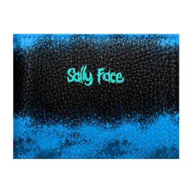 Обложка для студенческого билета с принтом Sally Face (19) в Кировске, натуральная кожа | Размер: 11*8 см; Печать на всей внешней стороне | Тематика изображения на принте: face | fisher | larry johnson | mask | sally | sally face | sally fisher | демоны | духи | маска | призраки | салли | салли фейс | салли фишер | фейс