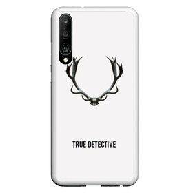 Чехол для Honor P30 с принтом True Detective в Кировске, Силикон | Область печати: задняя сторона чехла, без боковых панелей | carcosa | true detective | каркоса | криминал | мистика | настоящий детектив | раст коул | религия | ритуал | рога | символ | эзотерика