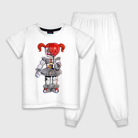 Детская пижама хлопок с принтом Five Nights At Freddys в Кировске, 100% хлопок |  брюки и футболка прямого кроя, без карманов, на брюках мягкая резинка на поясе и по низу штанин
 | 