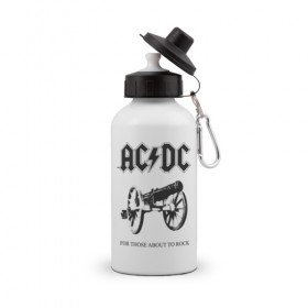 Бутылка спортивная с принтом AC/DC в Кировске, металл | емкость — 500 мл, в комплекте две пластиковые крышки и карабин для крепления | ac dc | acdc | группы | метал | музыка | рок | хард рок | эйси диси | эйсидиси
