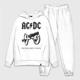 Мужской костюм хлопок OVERSIZE с принтом AC DC в Кировске,  |  | ac dc | acdc | группы | метал | музыка | рок | хард рок | эйси диси | эйсидиси