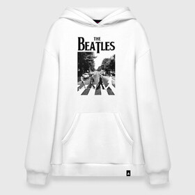 Худи SuperOversize хлопок с принтом The Beatles в Кировске, 70% хлопок, 30% полиэстер, мягкий начес внутри | карман-кенгуру, эластичная резинка на манжетах и по нижней кромке, двухслойный капюшон
 | beatles | the beatles | битлз | битлс | битлы | группы | джон леннон | джордж харрисон | легенды | музыка | пол маккартни | ринго старр | рок