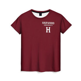 Женская футболка 3D с принтом Harvard University в Кировске, 100% полиэфир ( синтетическое хлопкоподобное полотно) | прямой крой, круглый вырез горловины, длина до линии бедер | harvard university | usa | америка | вуз | гарвард | колледж | образование | студенты | сша | университет | школа