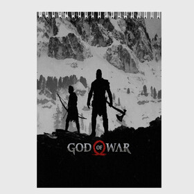 Скетчбук с принтом GOD of WAR в Кировске, 100% бумага
 | 48 листов, плотность листов — 100 г/м2, плотность картонной обложки — 250 г/м2. Листы скреплены сверху удобной пружинной спиралью | god of war | god of war 2 | god of war ii | бог войны | война богов | колосс родосский | кратос | крик