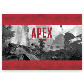 Поздравительная открытка с принтом APEX LEGENDS (2 стороны) в Кировске, 100% бумага | плотность бумаги 280 г/м2, матовая, на обратной стороне линовка и место для марки
 | Тематика изображения на принте: apex | legend | legends | titanfall | апекс | арех | бангалор | бладхаунд | верхушки | гибралтар | каустик | лайфлайн | легенда | легенды | ледженд | леджендс | мираж | орех | рэйф | титанфол