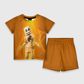 Детский костюм с шортами 3D с принтом Fortnite  Marshmello в Кировске,  |  | fortnite | marshmello | диджей | игра | клуб | клубная музыка | компьютерная игра | маршмеллоу | маршмэлло | маршмэллоу | музыка | симулятор | фортнайт | электронная