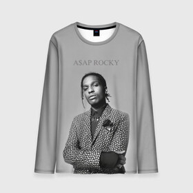 Мужской лонгслив 3D с принтом A$AP ROCKY в Кировске, 100% полиэстер | длинные рукава, круглый вырез горловины, полуприлегающий силуэт | Тематика изображения на принте: aap | asap | mob | rap | rocky | testing | альбом | американский | асап | банда | моб | раким | реп | роки | рэп | рэпер | тестинг | эйсап | эсап