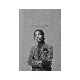 Обложка для паспорта матовая кожа с принтом A$AP ROCKY в Кировске, натуральная матовая кожа | размер 19,3 х 13,7 см; прозрачные пластиковые крепления | Тематика изображения на принте: aap | asap | mob | rap | rocky | testing | альбом | американский | асап | банда | моб | раким | реп | роки | рэп | рэпер | тестинг | эйсап | эсап