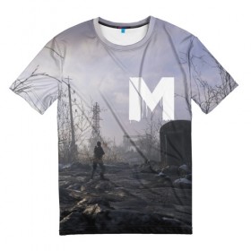 Мужская футболка 3D с принтом M в Кировске, 100% полиэфир | прямой крой, круглый вырез горловины, длина до линии бедер | exodus | metro | stalker | артем | исход | метро | сталкер | эксодус